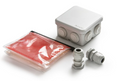 Kit De Caja Estanca IP68 80 x 80 x 36 mm Con 2 Prensaestopas Y Gel Aislante