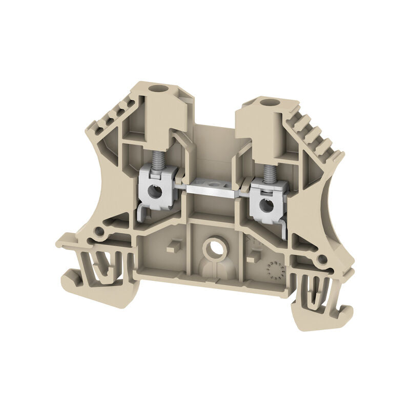 Borne de Paso 2,5 mm², 800 V, 24 A, Beige Oscuro