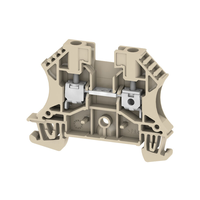 Borne de Paso 4 mm², 800 V, 32 A, Beige Oscuro