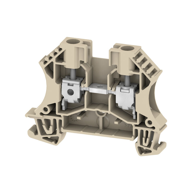 Borne de Paso 6 mm², 800 V, 41 A, Beige Oscuro