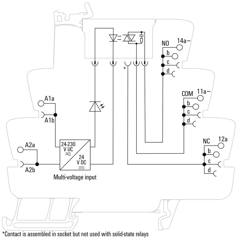 Relé SSR TOS 24–230 VUC / 230 VAC 1 A