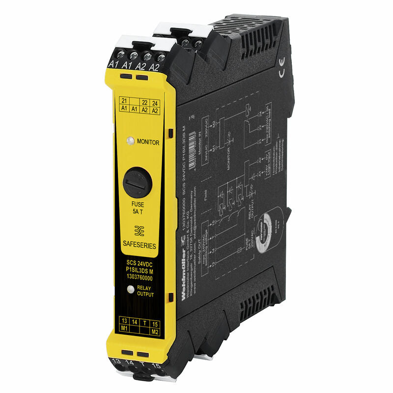 Relé de Seguridad 24 VDC ±20 %, 35 mA, I máx. 5 A