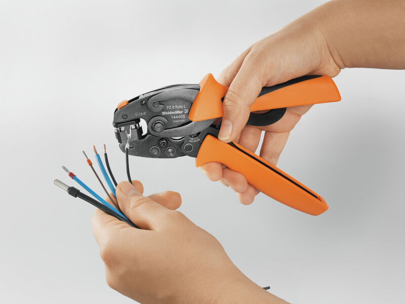 Herramienta de Prensado para Terminales 0,14–6 mm², Engarzado
