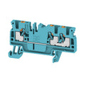 Borne de Paso PUSH IN 2,5 mm², 800 V, 24 A, Azul