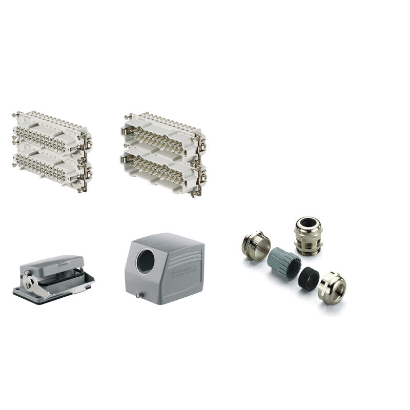 Conector HDC Size 12, 48 Polos, 500 V, 16 A, Conexión Tornillo, Aluminio Fundido