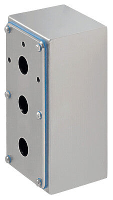 Caja de Acero Inoxidable 304 3 Orificios 100x195x94 mm NBGLC33.4