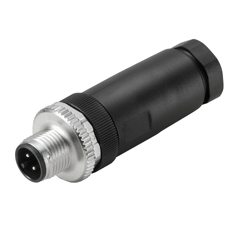 Conector Recto M12 Macho, 8 Pines, IP67