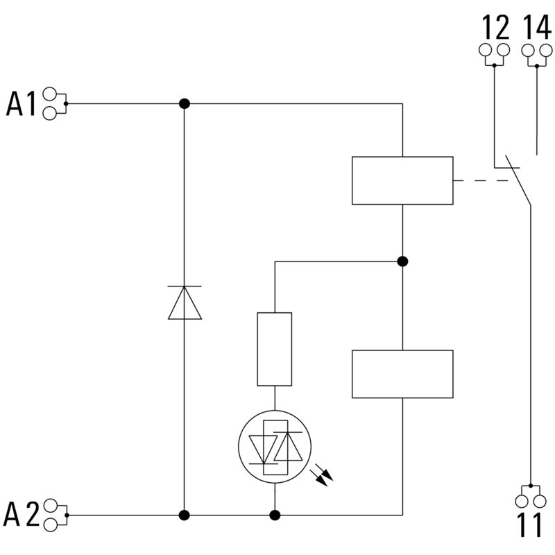 Módulo de Relay 1 Contacto, 24 VDC, 10 A, Push IN con Actuador