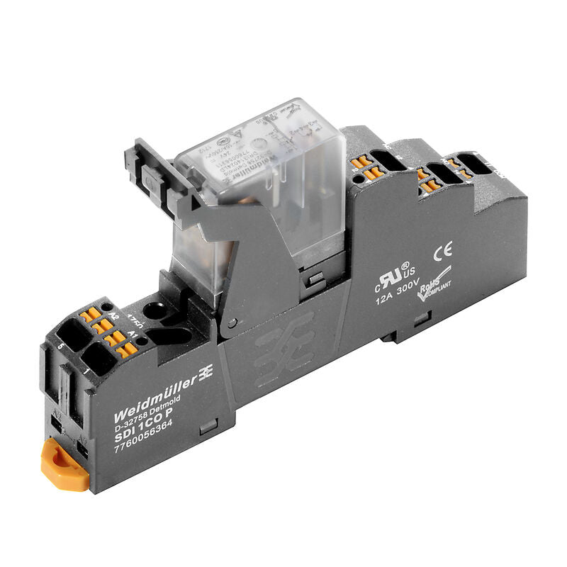Módulo de Relay 1 Contacto, 24 VDC, 10 A, Push IN con Actuador