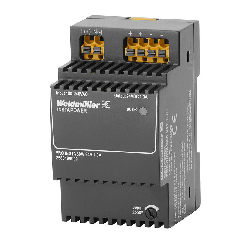 Fuente de Poder PRO INSTA 30W, 24 VDC, 1.3 A