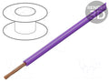 Cable De Control H05V2-K AWG18 1x1 mm² OD 2.8 mm Violeta