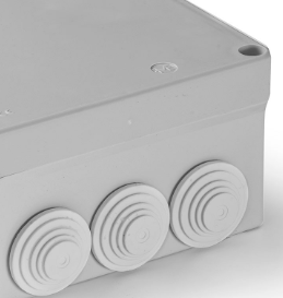 Caja Estanca IP55 80 x 80 x 36 mm (7 Conos Ø20)
