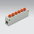 Bloque De 6 Salidas Para Manguera 8 mm Rosca Interna 3/8" 7308306