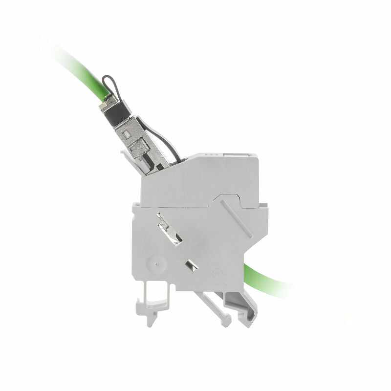 Conector Jack Ethernet RJ45, Montaje en Riel DIN, IP20, CAT6 Weidmuller