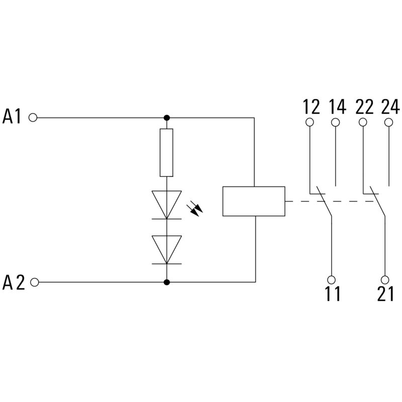 Módulo Relay 2 Contactos, 115 V AC, 8 A, Conexión Brida-Tornillo