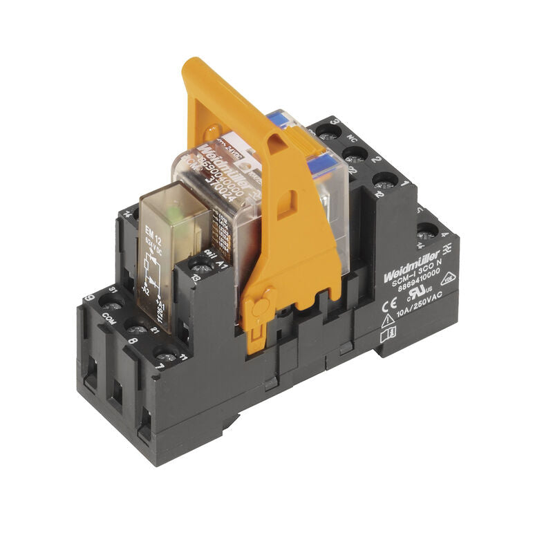 Módulo Relay 3 Contactos, 24 VDC, 10 A, Conexión Brida-Tornillo