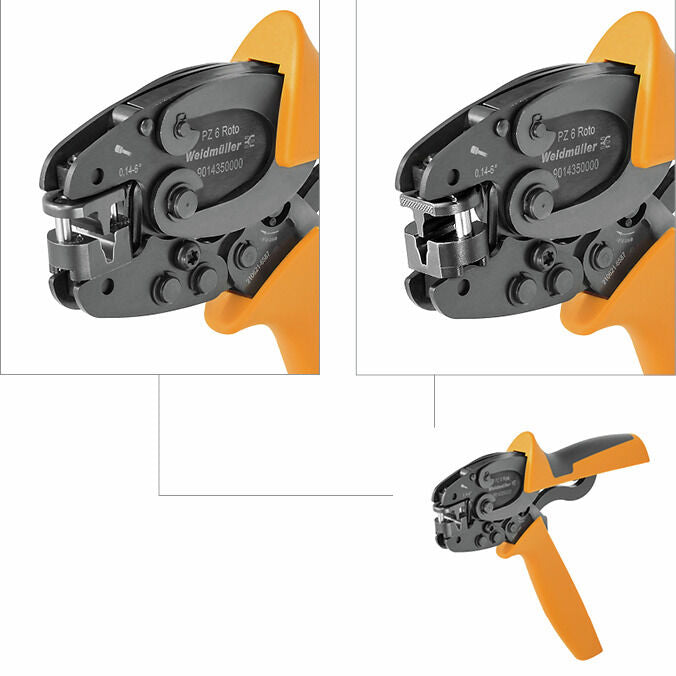 Prensa para Terminales Tubulares 0,14–6 mm², Crimpado Trapezoidal