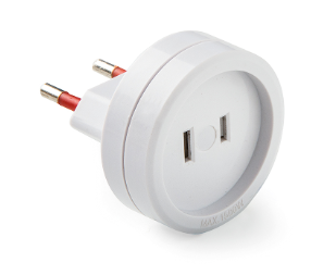 Adaptador De Corriente Europeo A Americano 6A 250V