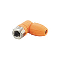 Conector hembra M12 acodado codificación A EVC815