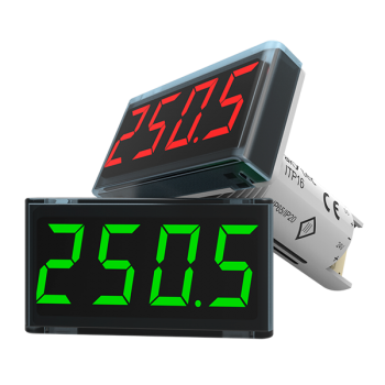 Indicador de Temperatura para RTD y Termopar, LED Rojo, 22.5 mm