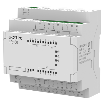 Relé Programable 24 VDC, 8DI + 8DO + 4AI, RS485