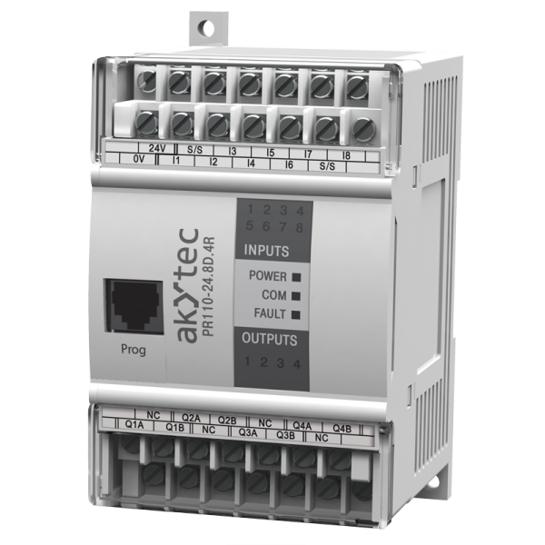 Relé Programable 24 VDC, 8 Entradas Digitales y 4 Salidas Digitales
