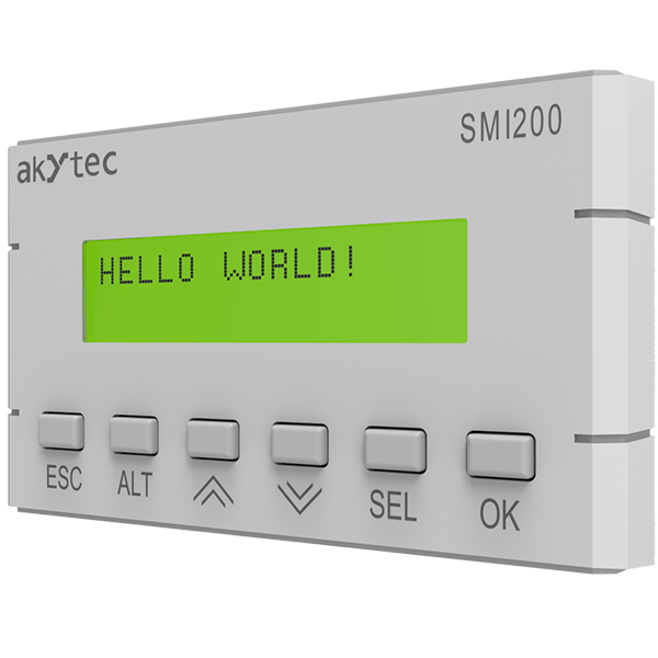 Controlador PLC + HMI con Display LCD, Modbus RTU RS485, 24 VDC