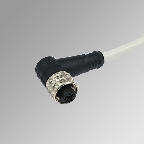 Cable Con Conexion M12 Hembra 90° 8 Pines Cod A 5 Metros W0970513011