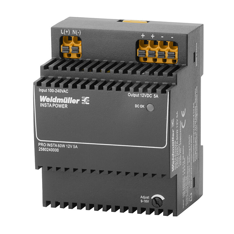 FUENTE DE PODER,PRO INSTA 60W 12V 5A