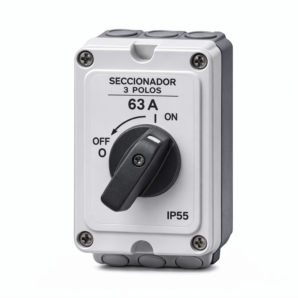 Seccionador 3 Polos 63 A IP55