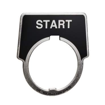 Placa de Señalización para Botoneras 30 mm