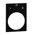 Placa para Pulsadores 22 mm Negra – PIN22 S/GRAV PRPLAQUETA